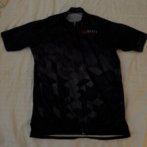 Black cycling jersey size Large